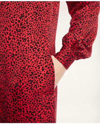 Soft Satin Animal Print Dress, image 3