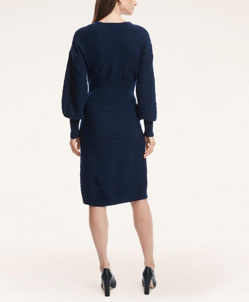 Merino Wool Blouson Sweater Dress, image 2