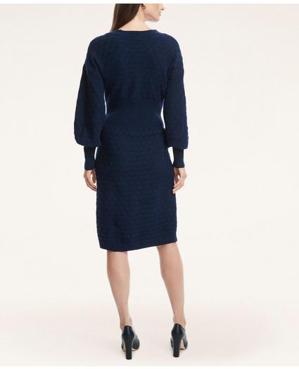 Merino Wool Blouson Sweater Dress, image 3