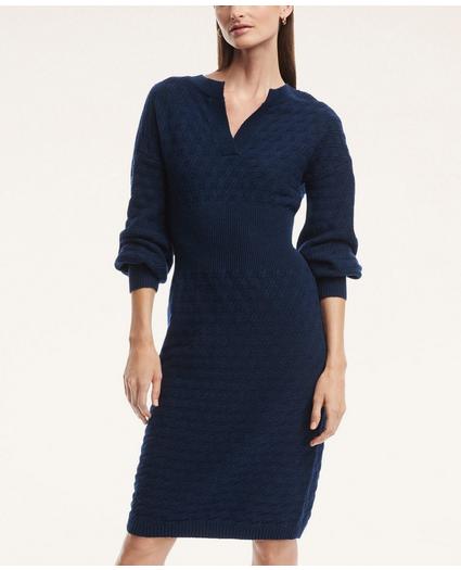 Merino Wool Blouson Sweater Dress, image 1