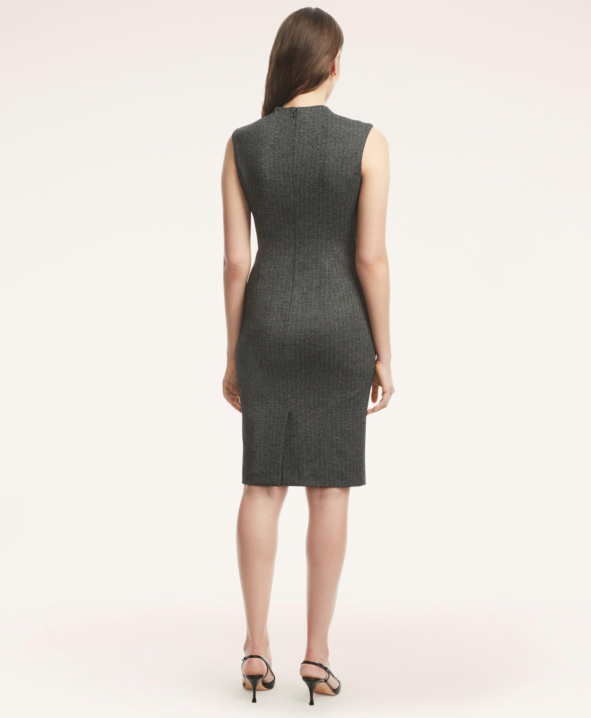 Mango best sale herringbone dress