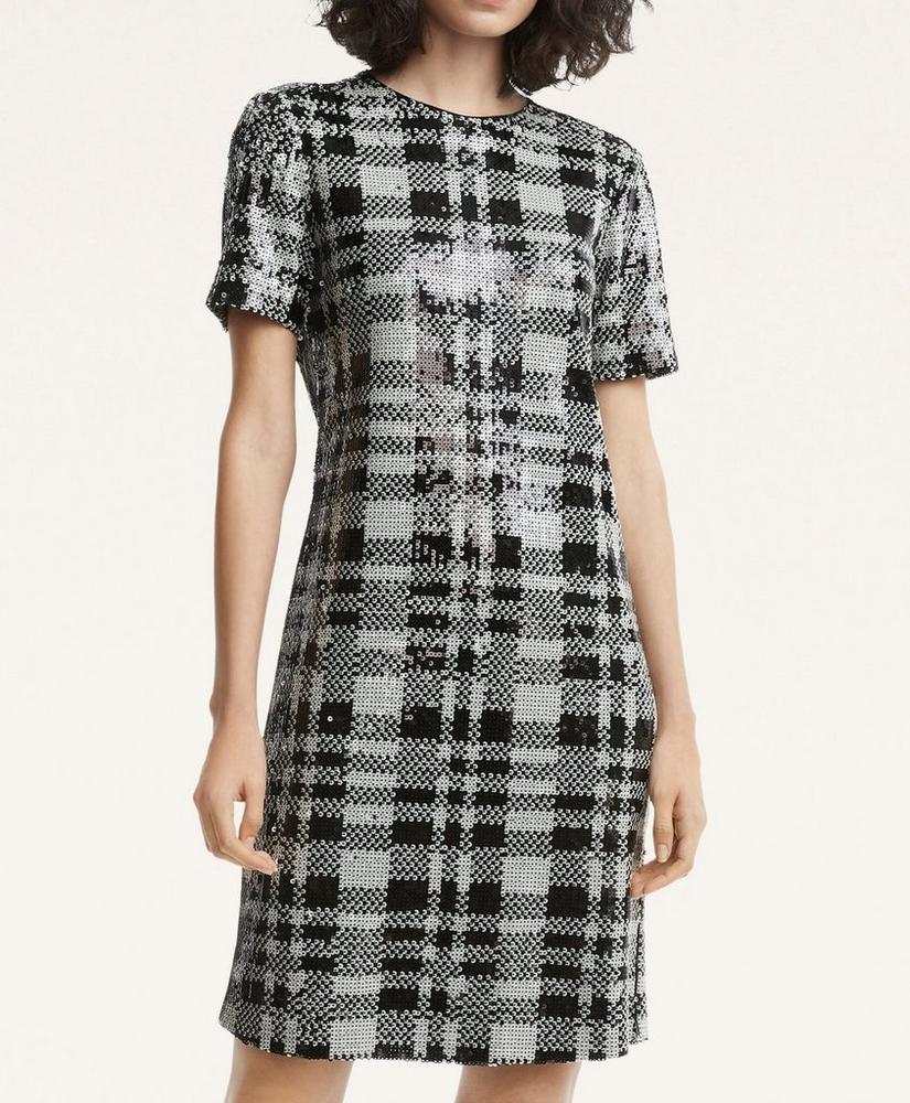 Plaid Sequin Dress, image 1