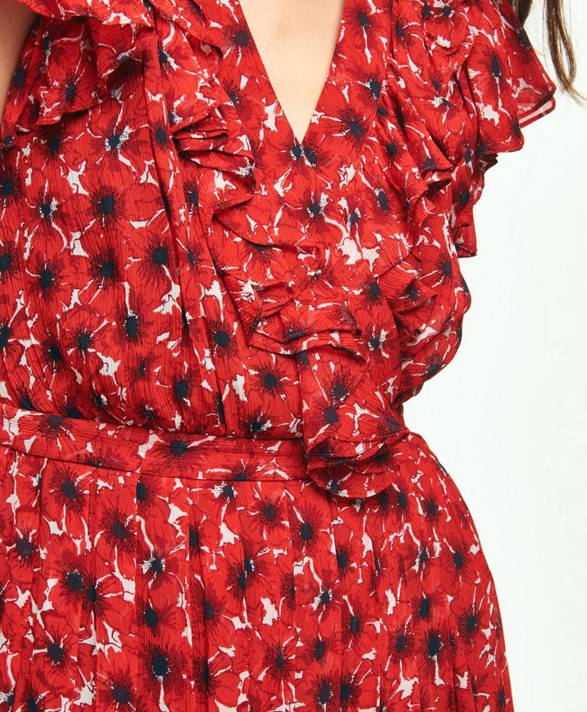 Chiffon Poppy Print Dress, image 5