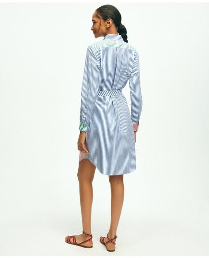 Supima® Cotton Fun Stripe Shirt Dress, image 2