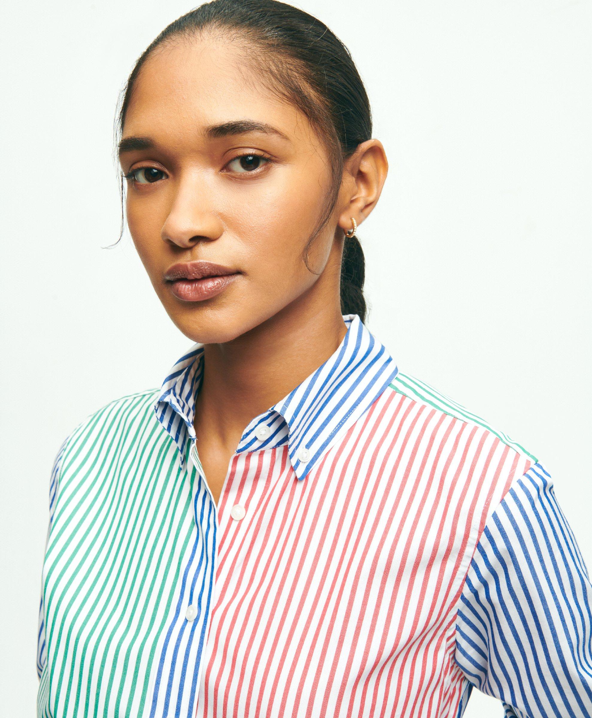 Striped cotton fun shirt sale