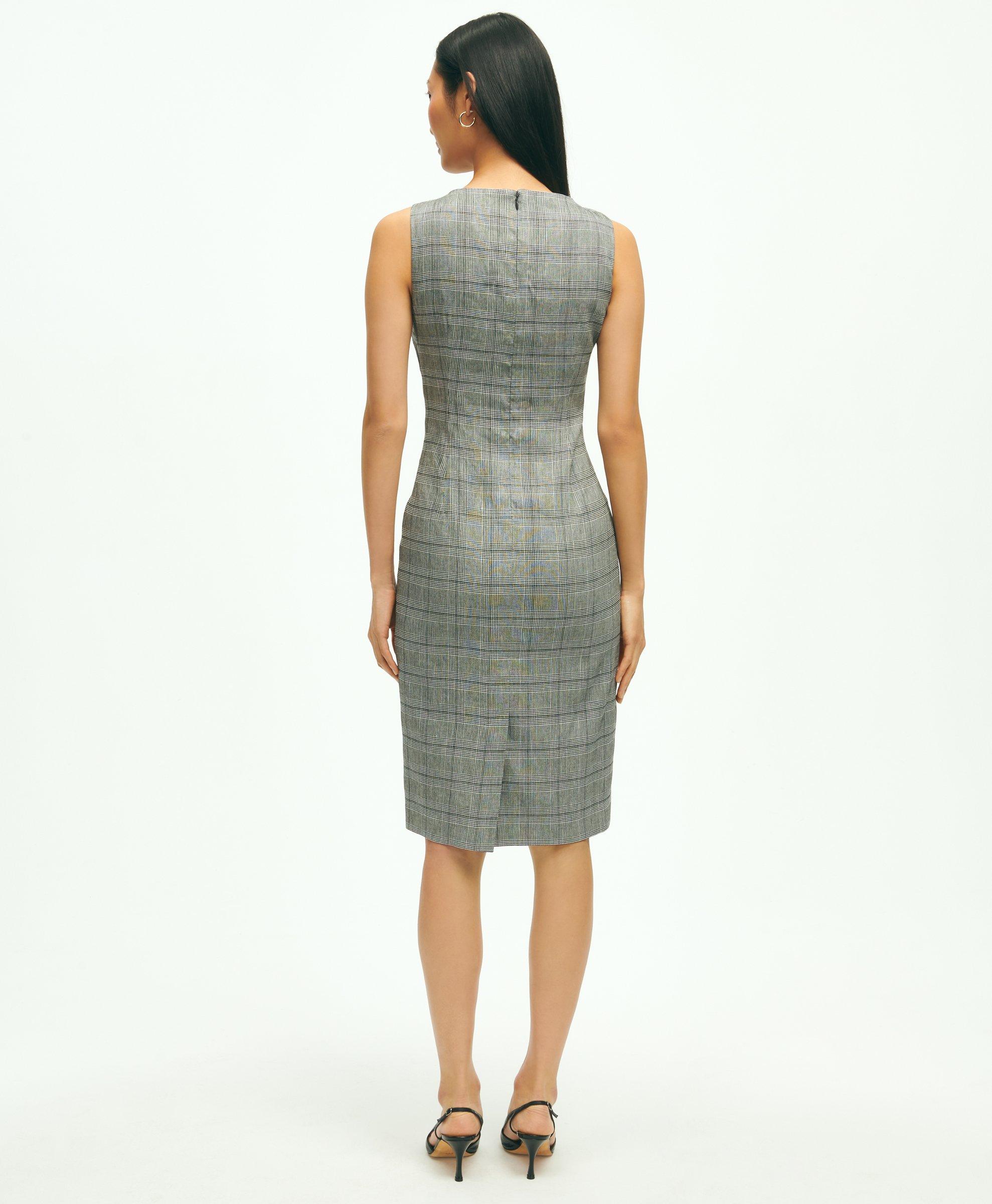 Gray plaid outlet dress