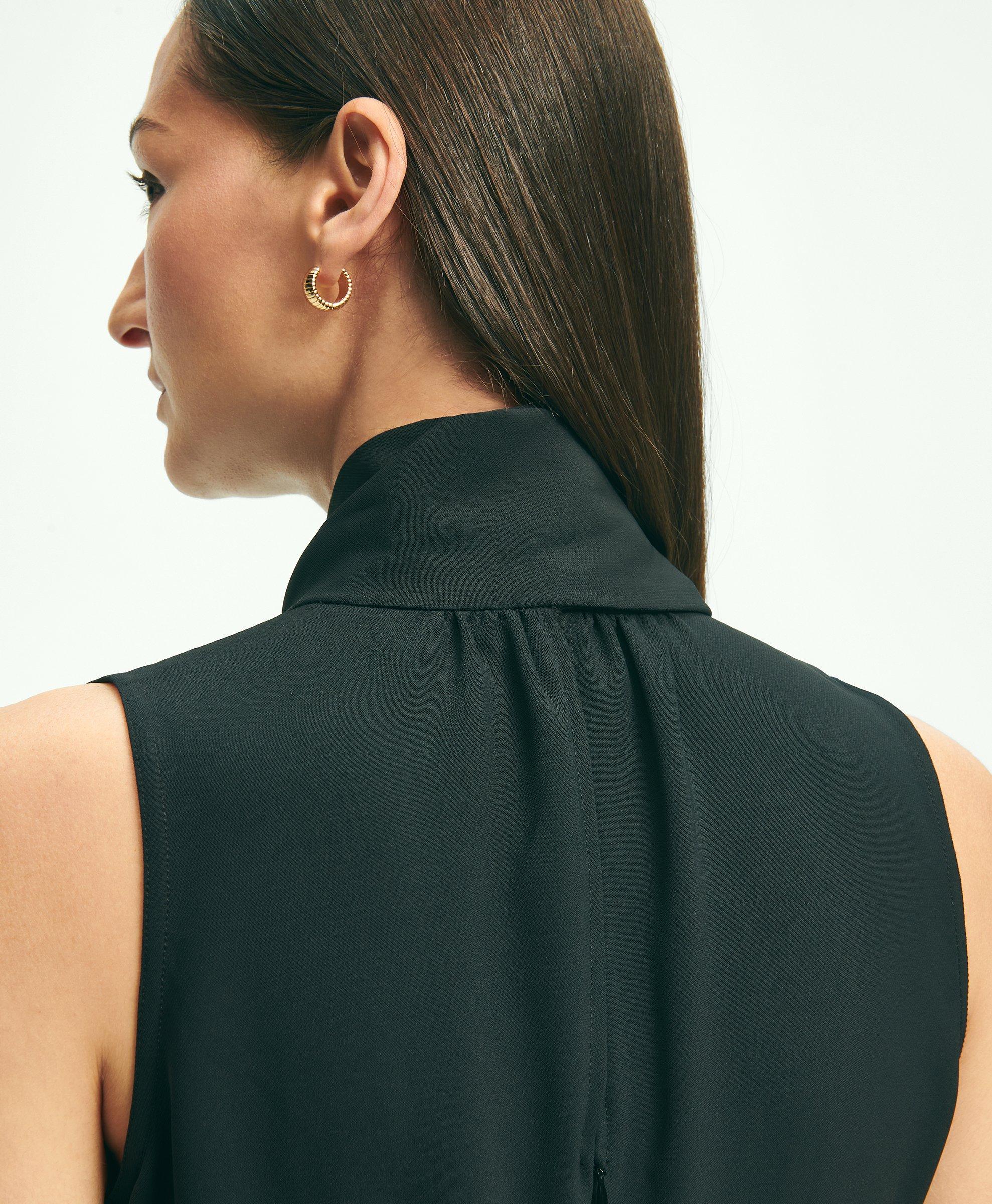 Crepe BowNeck WideLeg Jumpsuit