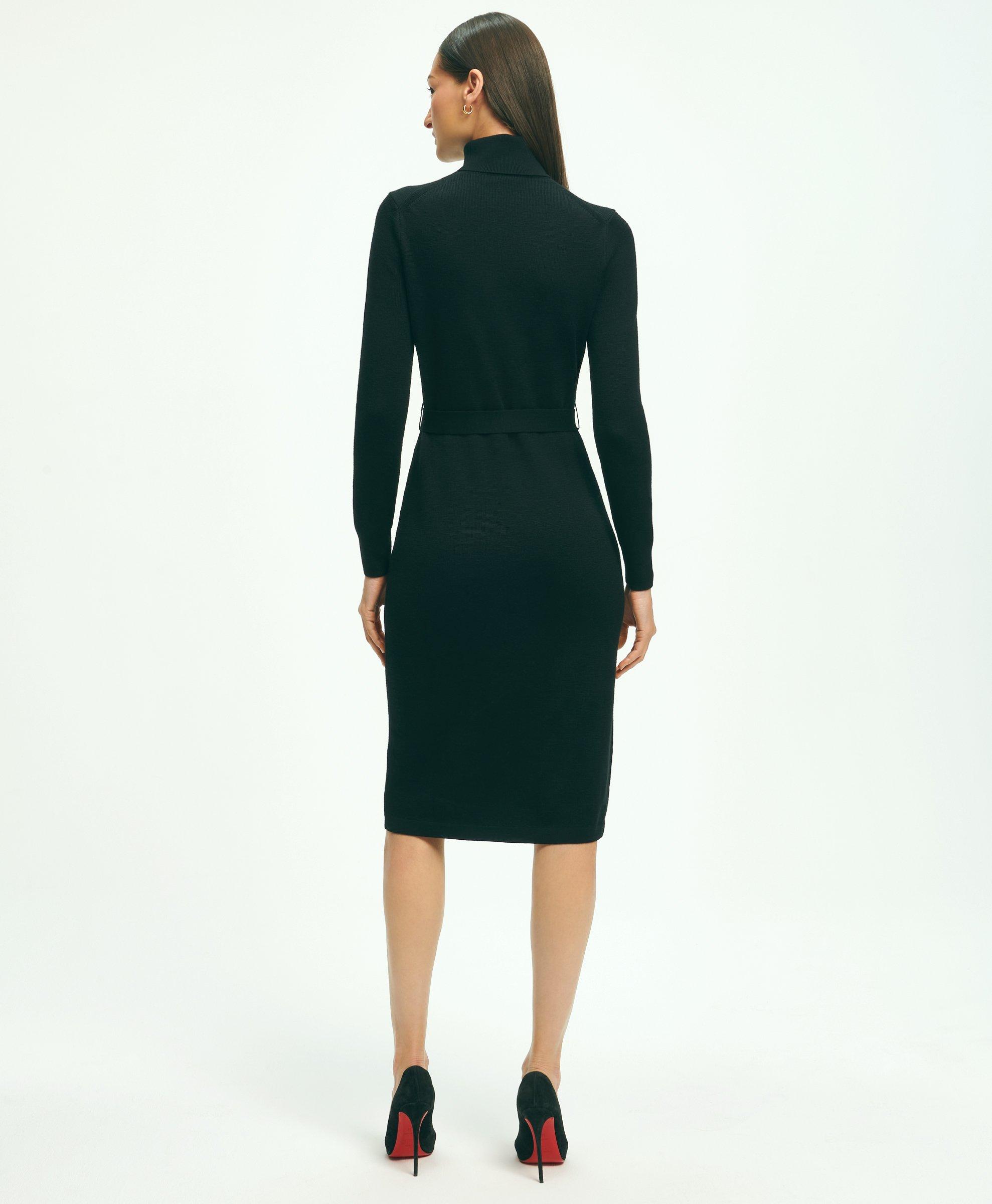 Merino Wool and Silk Midi Dress - Official Online Store - ICICLE