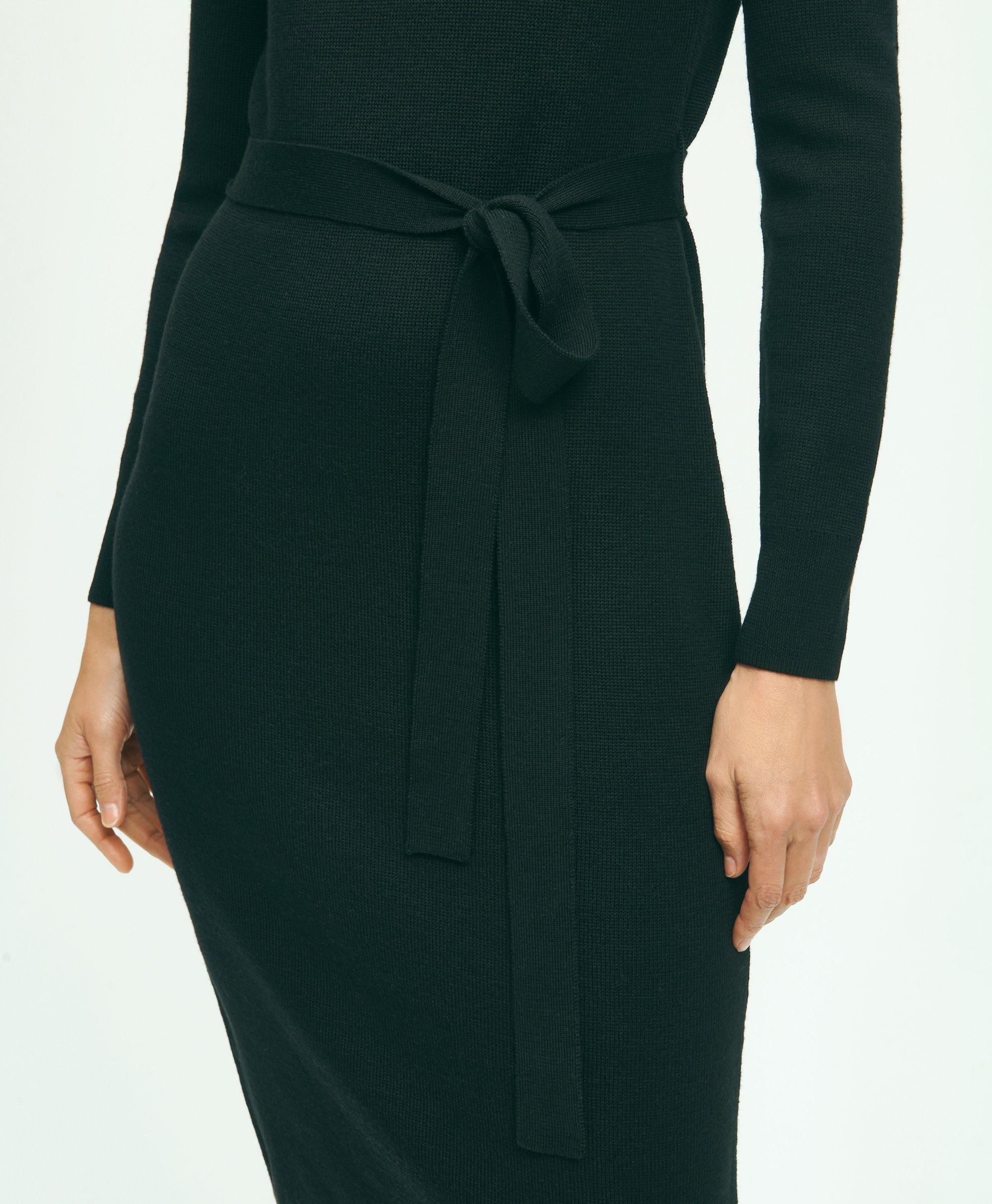 Merino Wool and Silk Midi Dress - Official Online Store - ICICLE