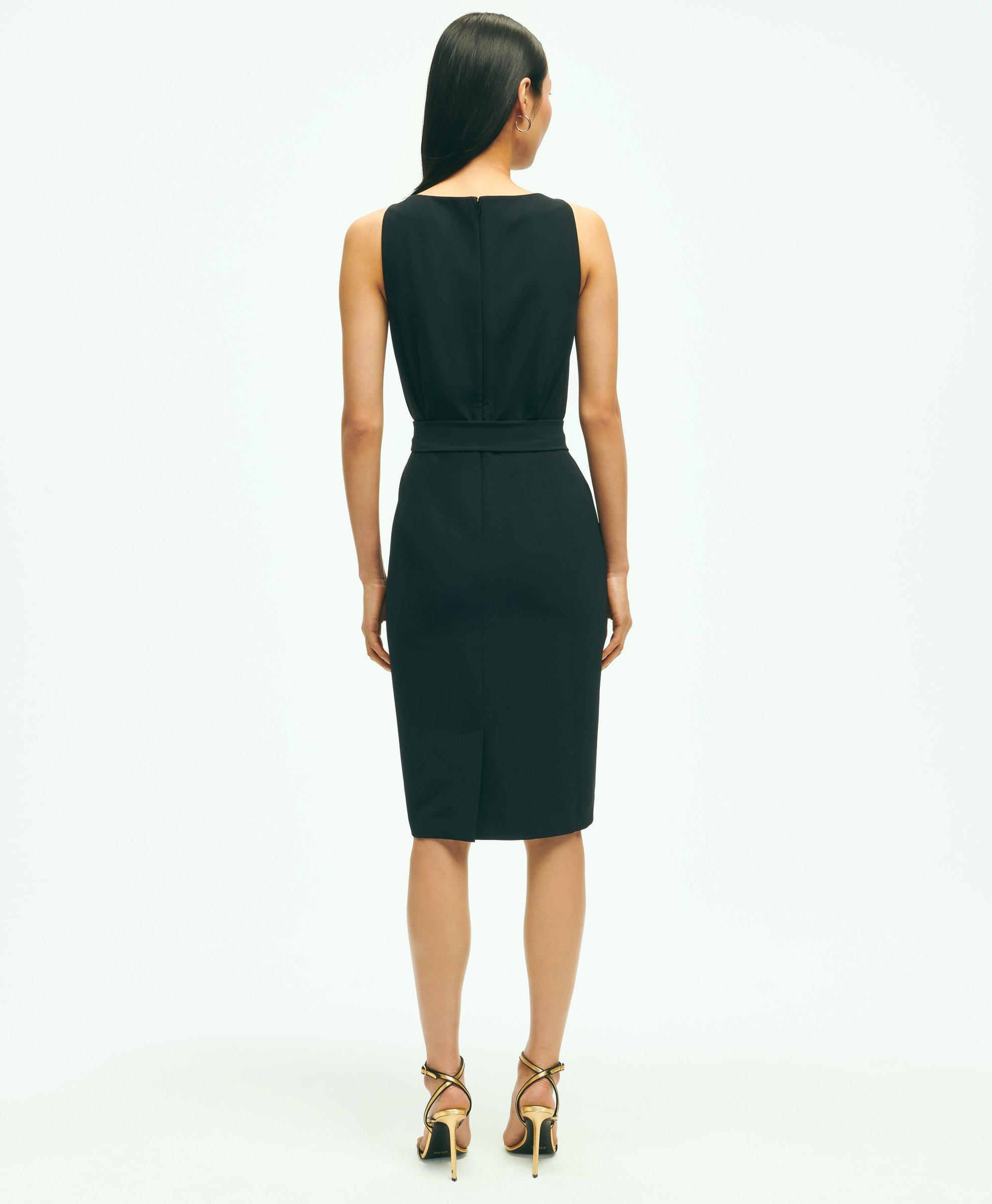 The Essential Brooks Brothers Stretch Wool Sheath Dress