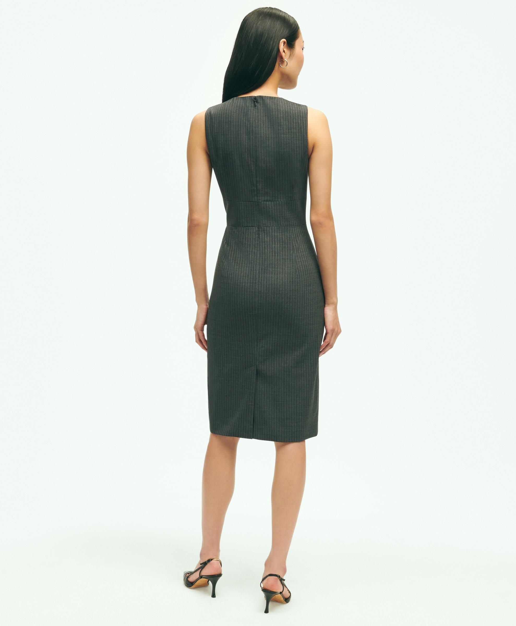 The Essential Brooks Brothers Stretch Wool Sheath Dress