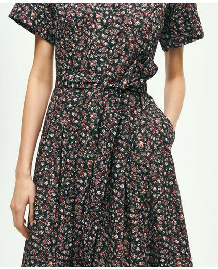 Cotton Floral Print Shirt Dress, image 3