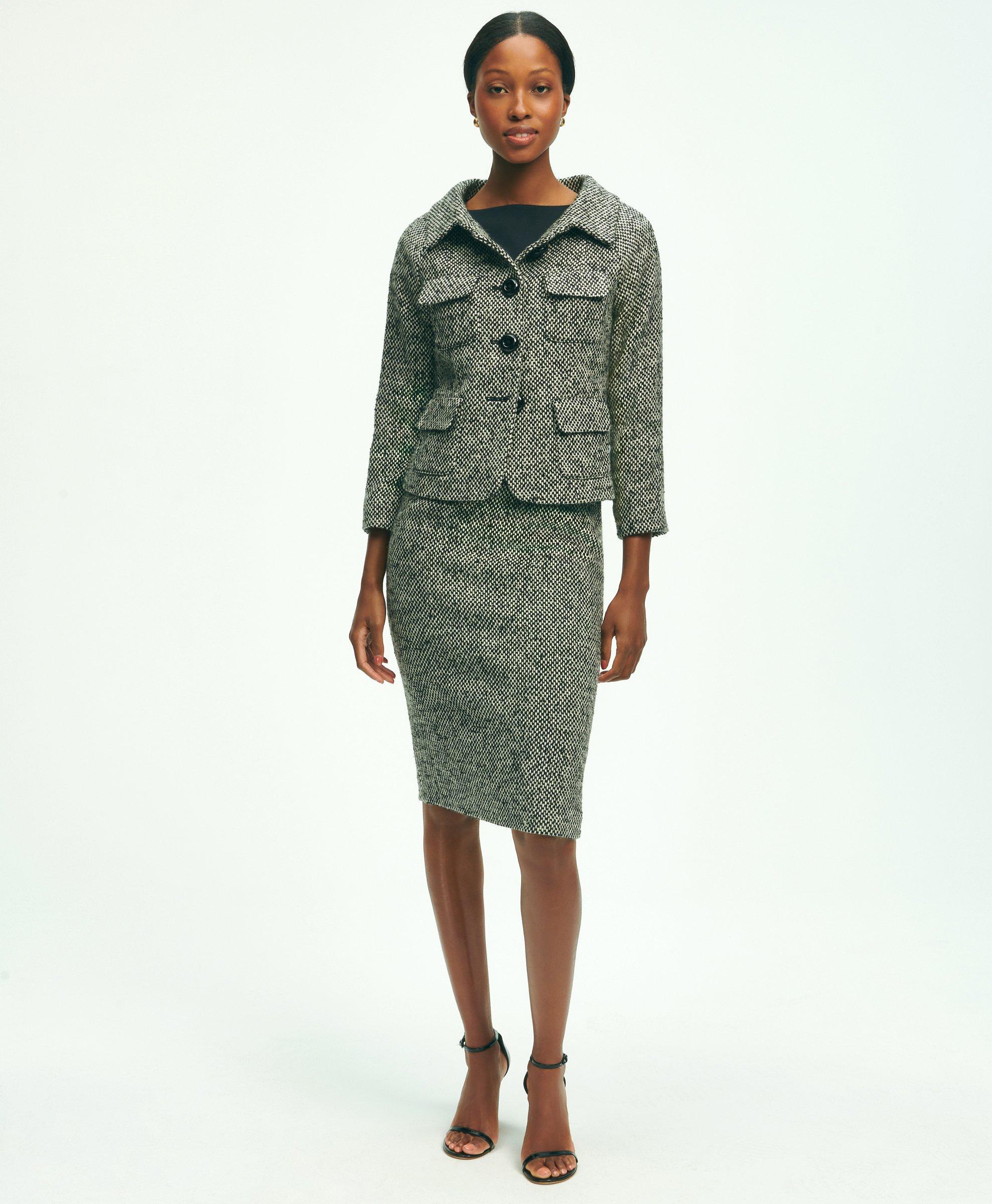 Lightweight Tweed Sheath Dress