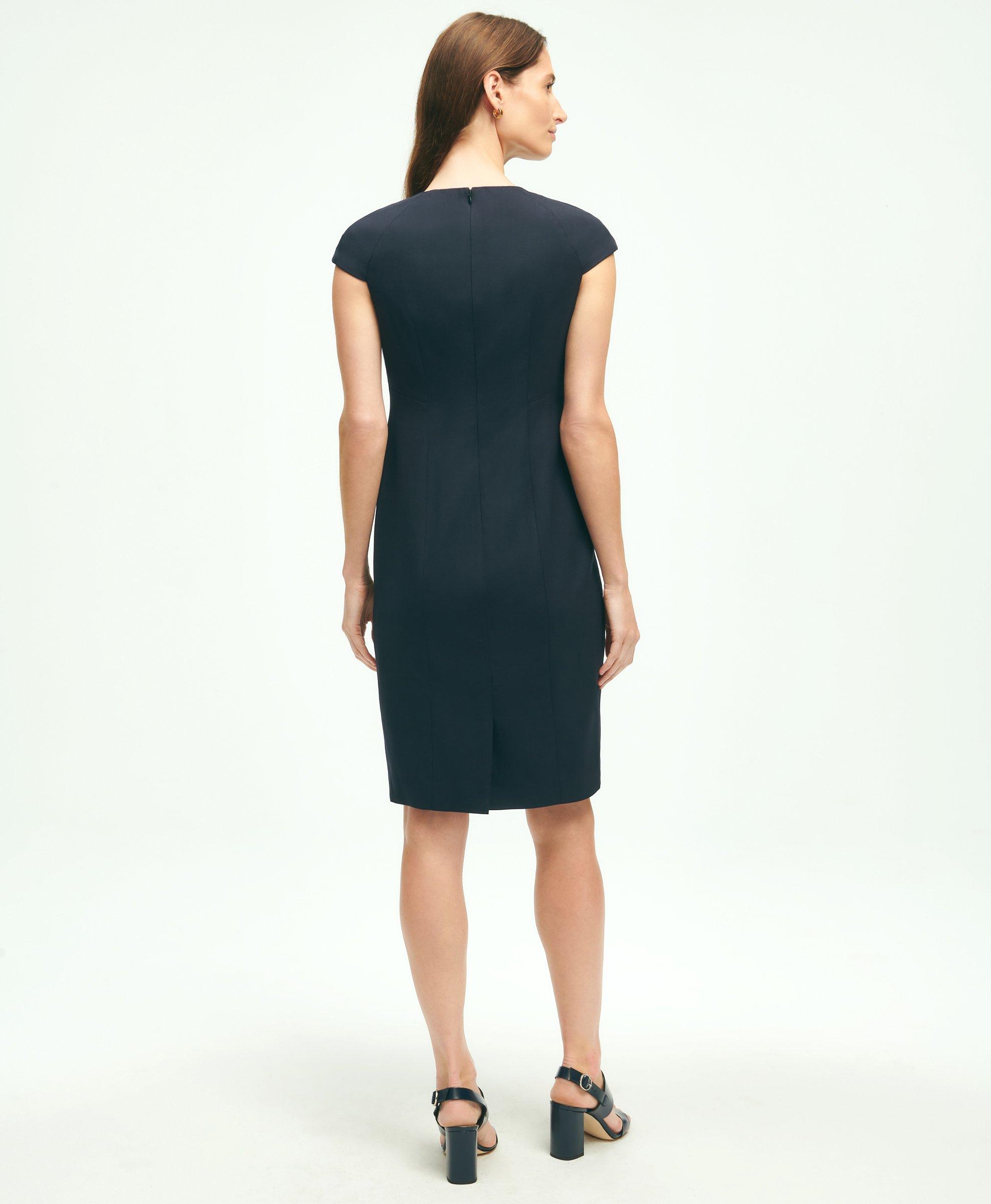 The Essential Brooks Brothers Stretch Wool Sheath Dress