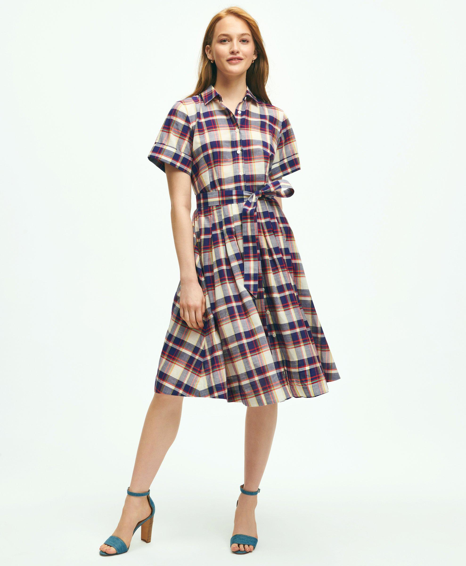 Brooks brothers shop gingham dress