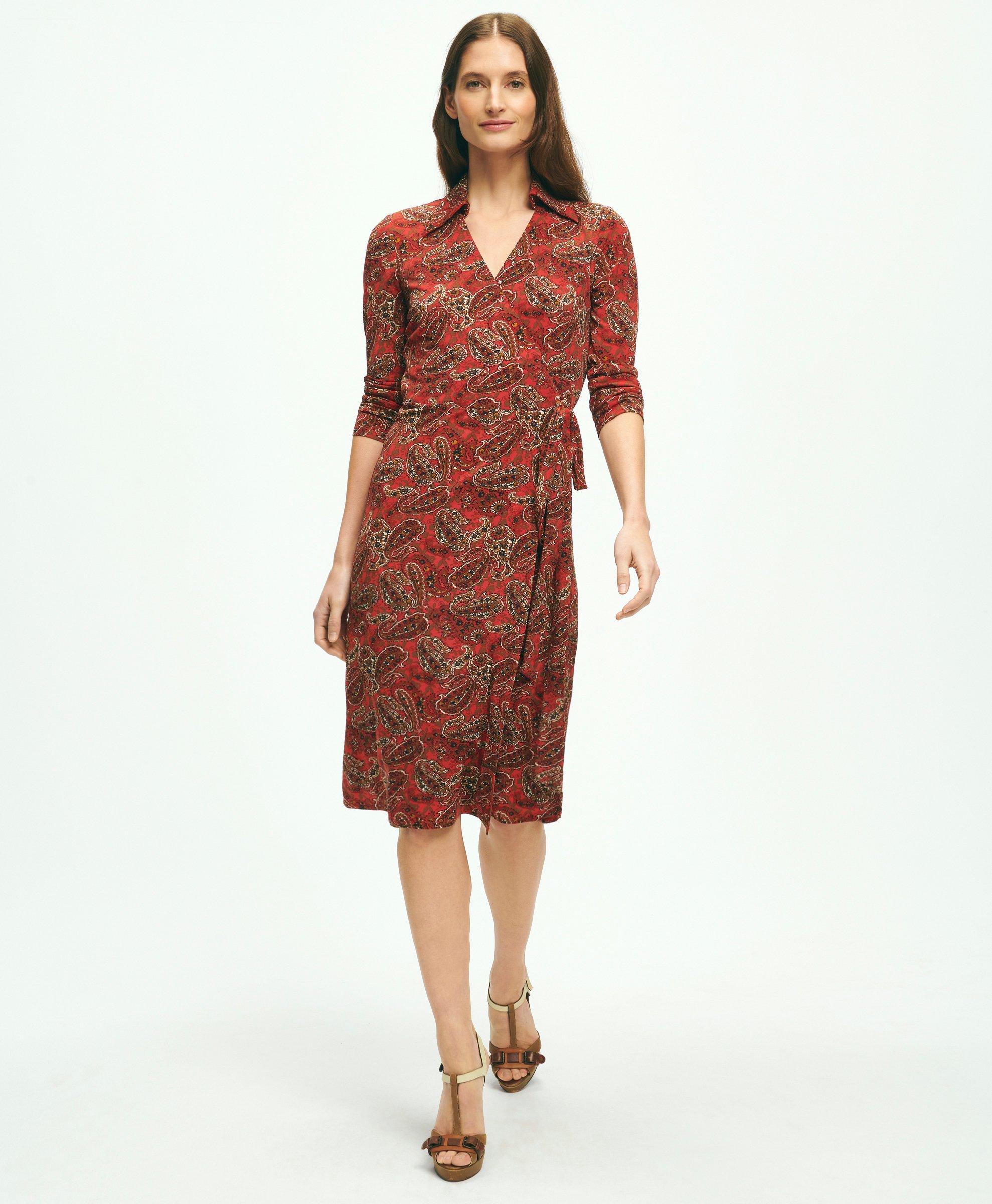 Brooks brothers outlet wrap dress