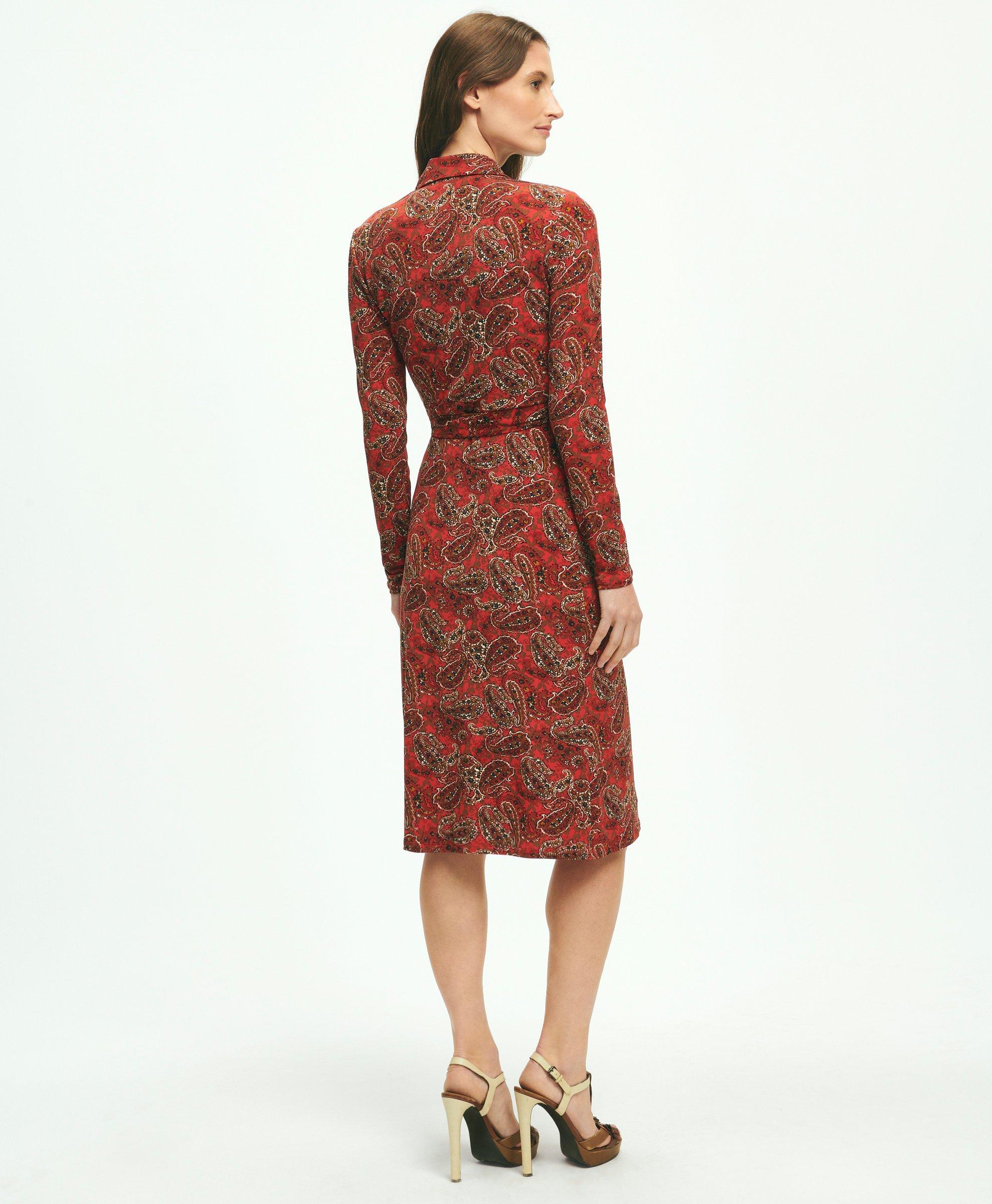 Signature Print Wrap Dress