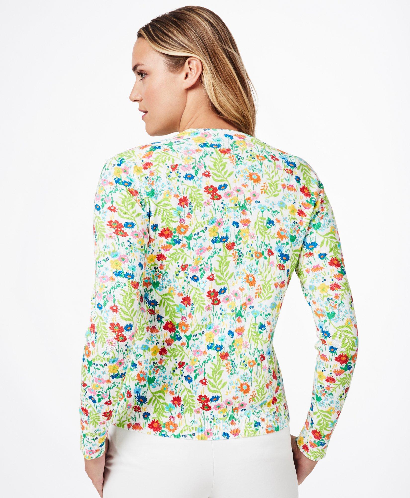 Cardigan floral outlet print