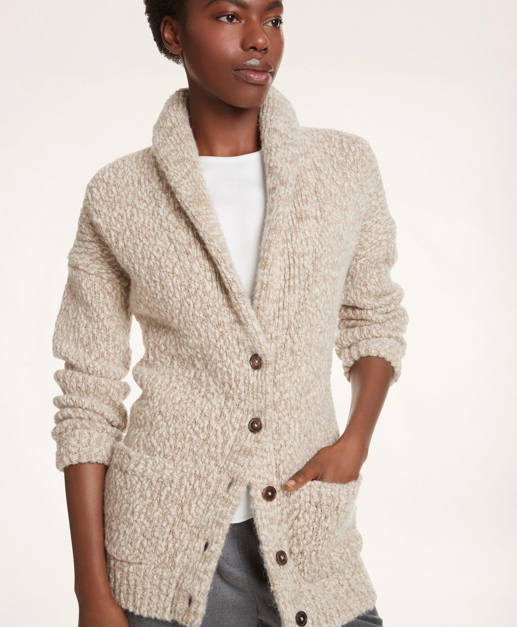 Wool-Alpaca Boyfriend Cardigan