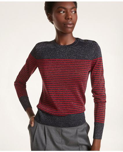 Mariner Stripe Metallic Sweater, image 1
