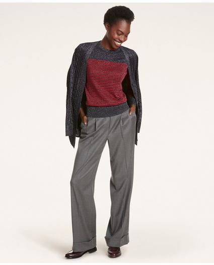 Mariner Stripe Metallic Sweater, image 2