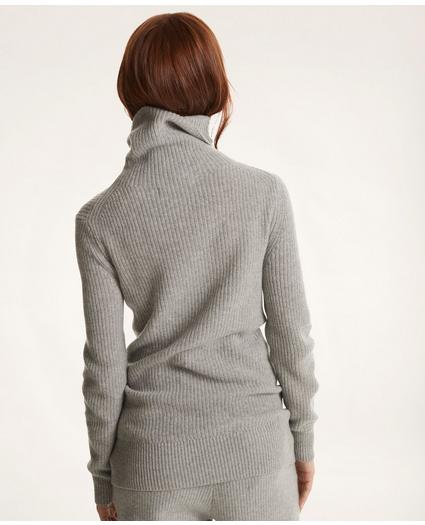 Merino-Cashmere Funnel Neck Sweater, image 3