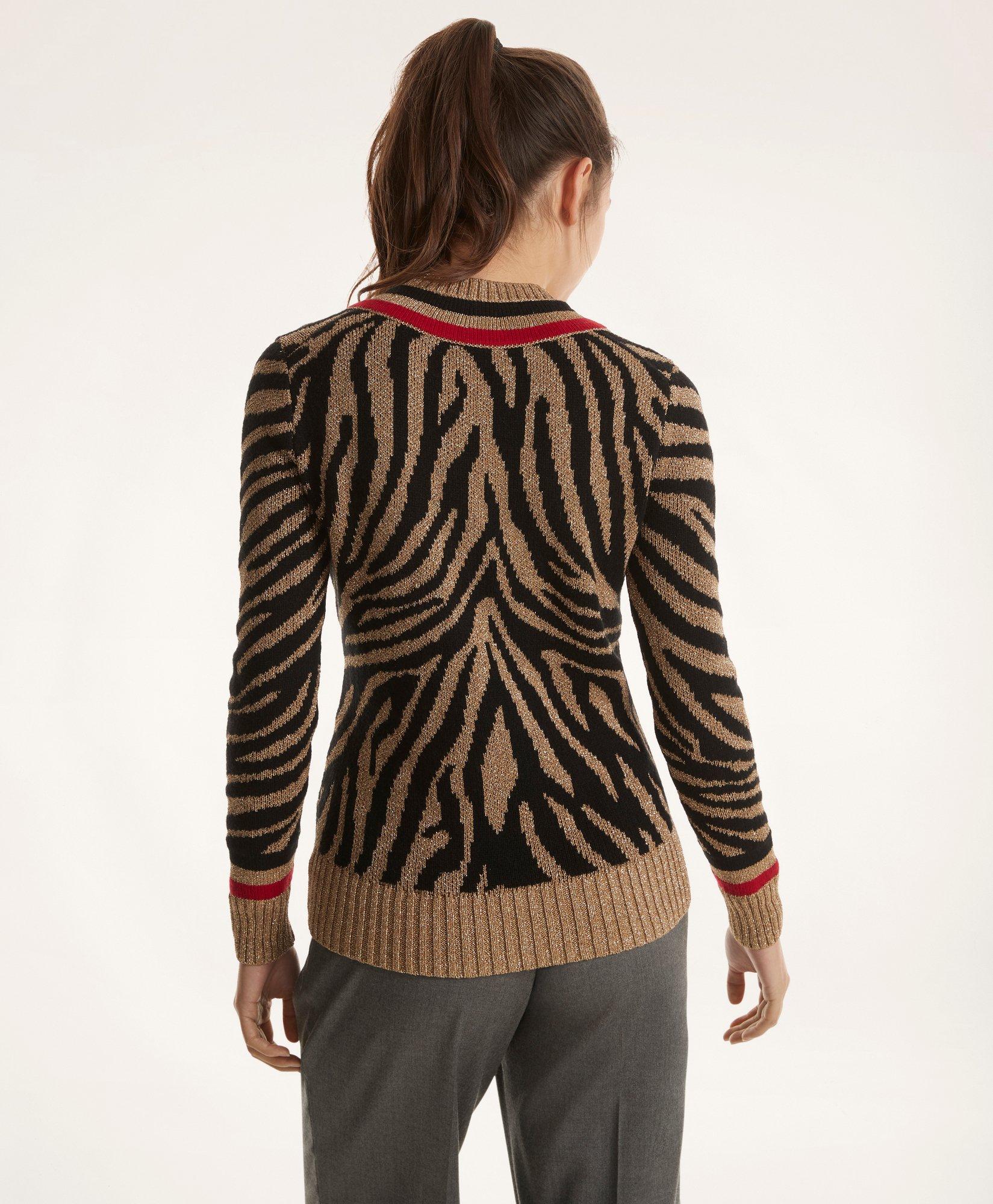 Tiger Intarsia Wool Sweater – ZAK BAGS ©️
