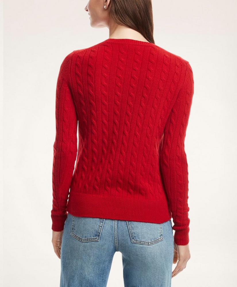 Cashmere Cable Crewneck Sweater, image 2