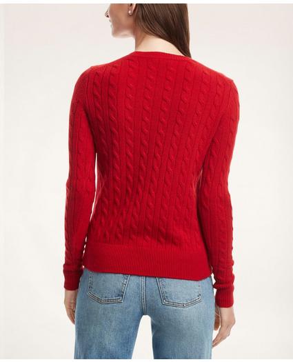 Cashmere Cable Crewneck Sweater, image 2