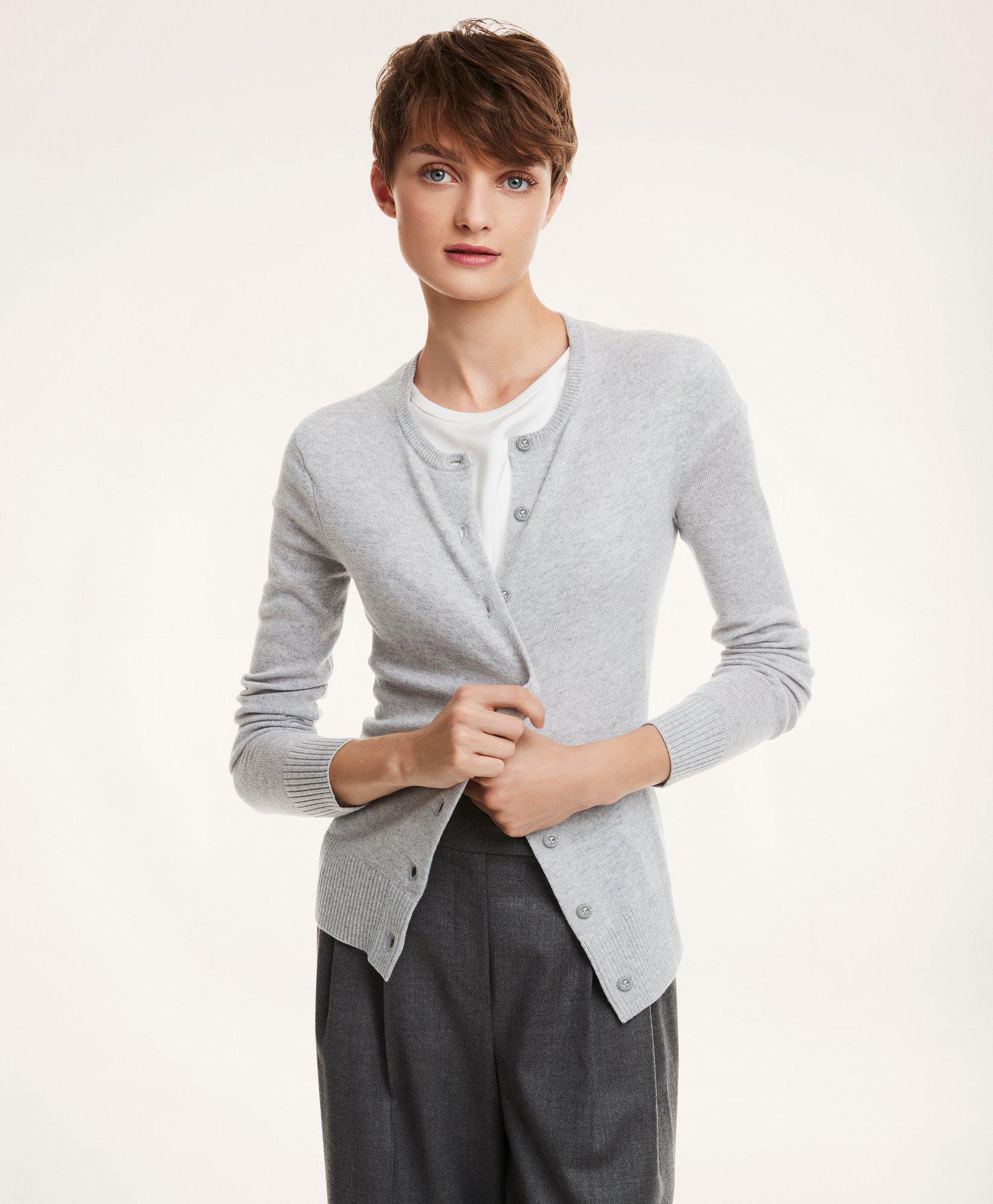 Light gray hot sale cashmere cardigan