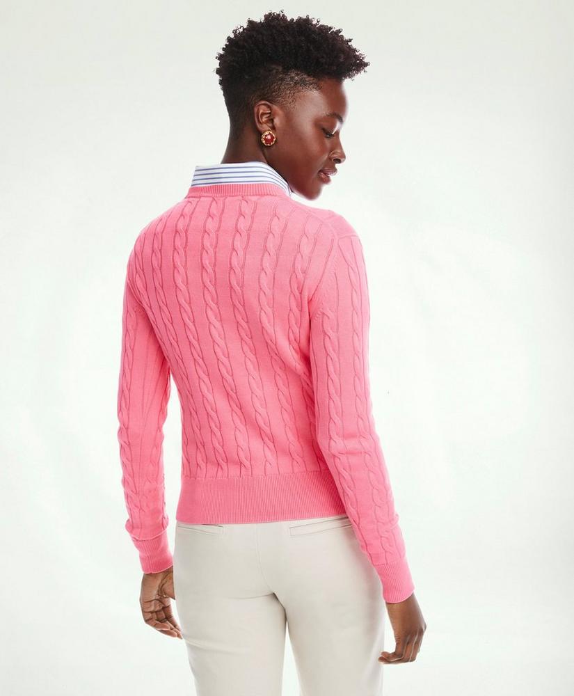 Supima® Cotton Cable Sweater, image 2