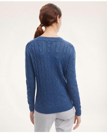 Italian Linen Cable Knit Sweater, image 3