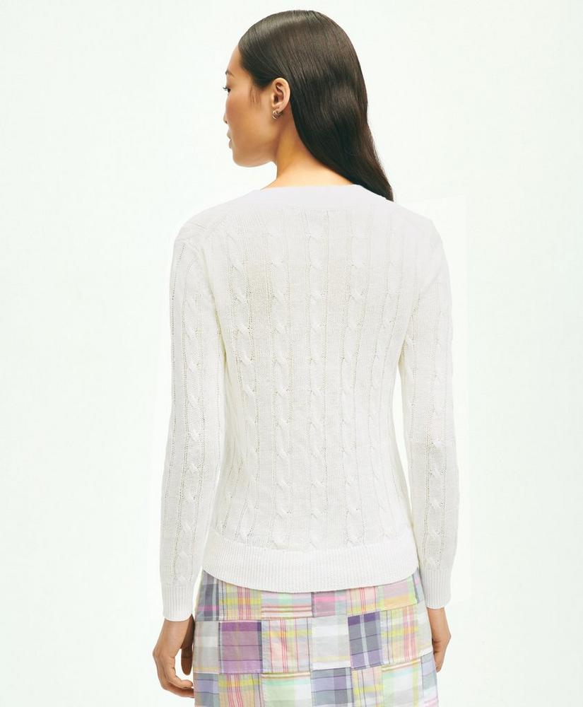 Italian Linen Cable Knit Sweater, image 4