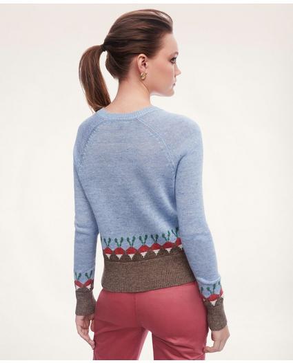Linen Jacquard Sweater, image 2