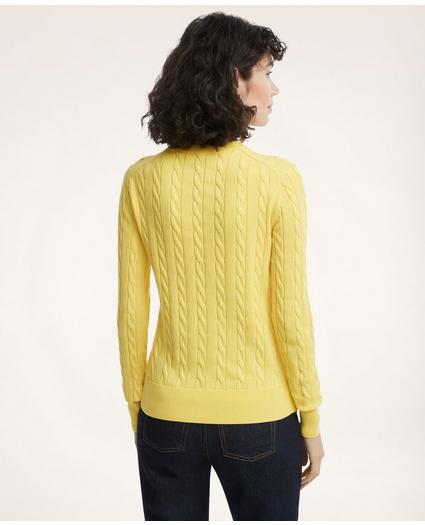Supima® Cotton Cable Sweater, image 2