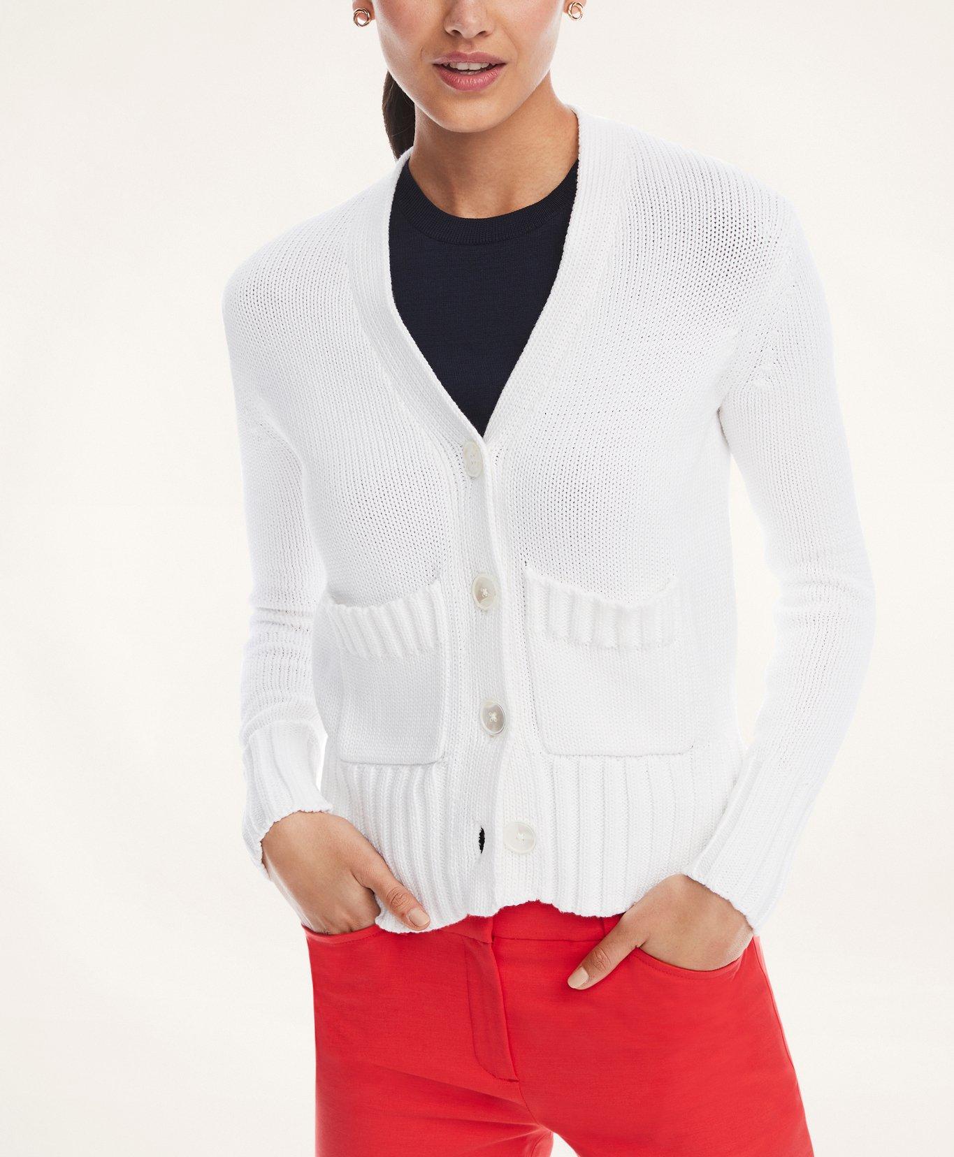 White cotton outlet womens sweater