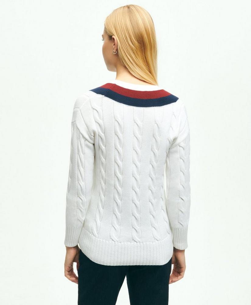 Supima® Cotton Tennis Sweater, image 2