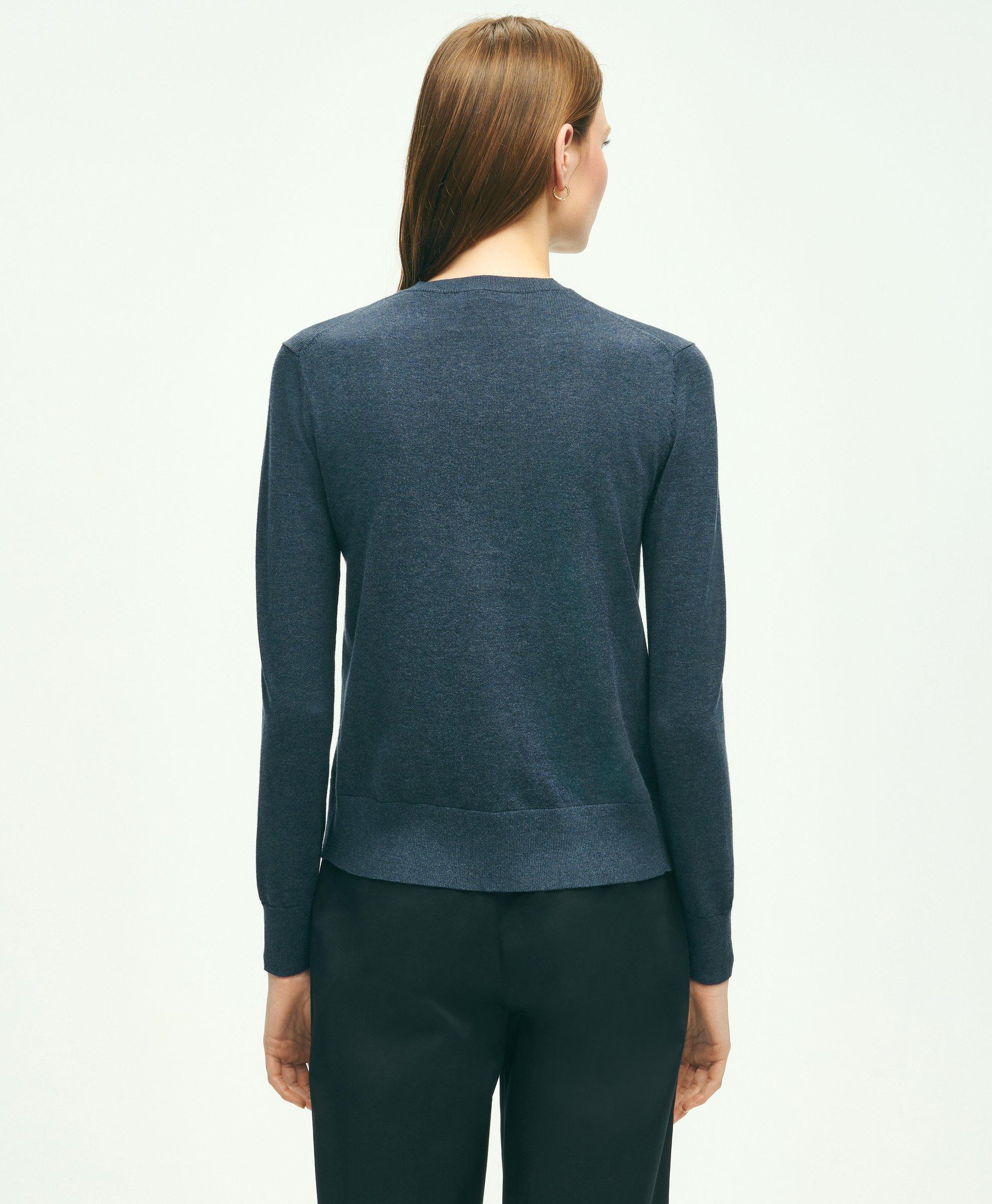 Supima® Cotton Cardigan, image 3