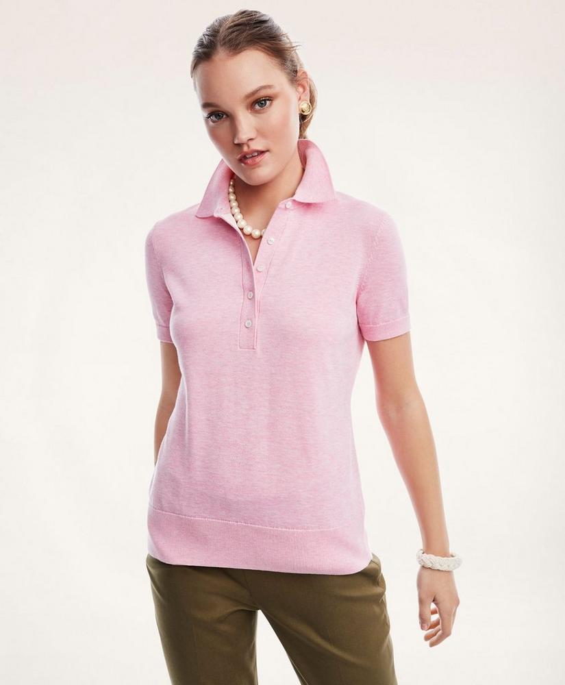 Supima® Cotton Polo Sweater, image 1