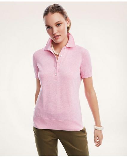 Supima® Cotton Polo Sweater, image 1