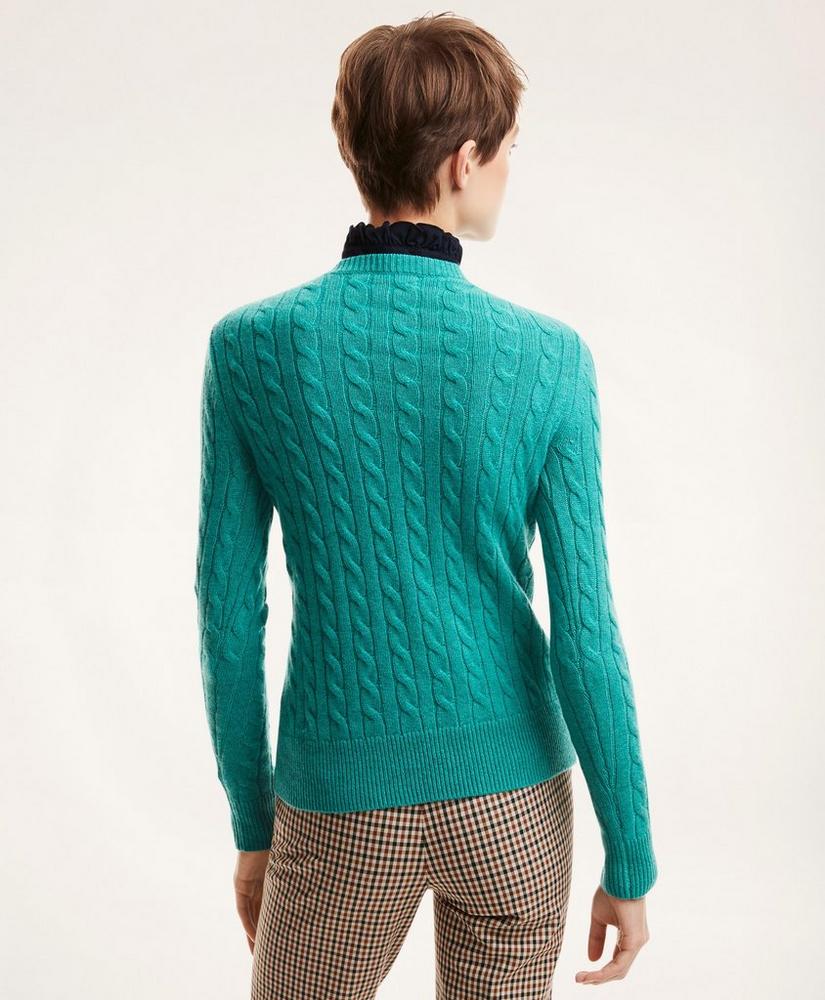 Cashmere Cable Crewneck Sweater, image 3
