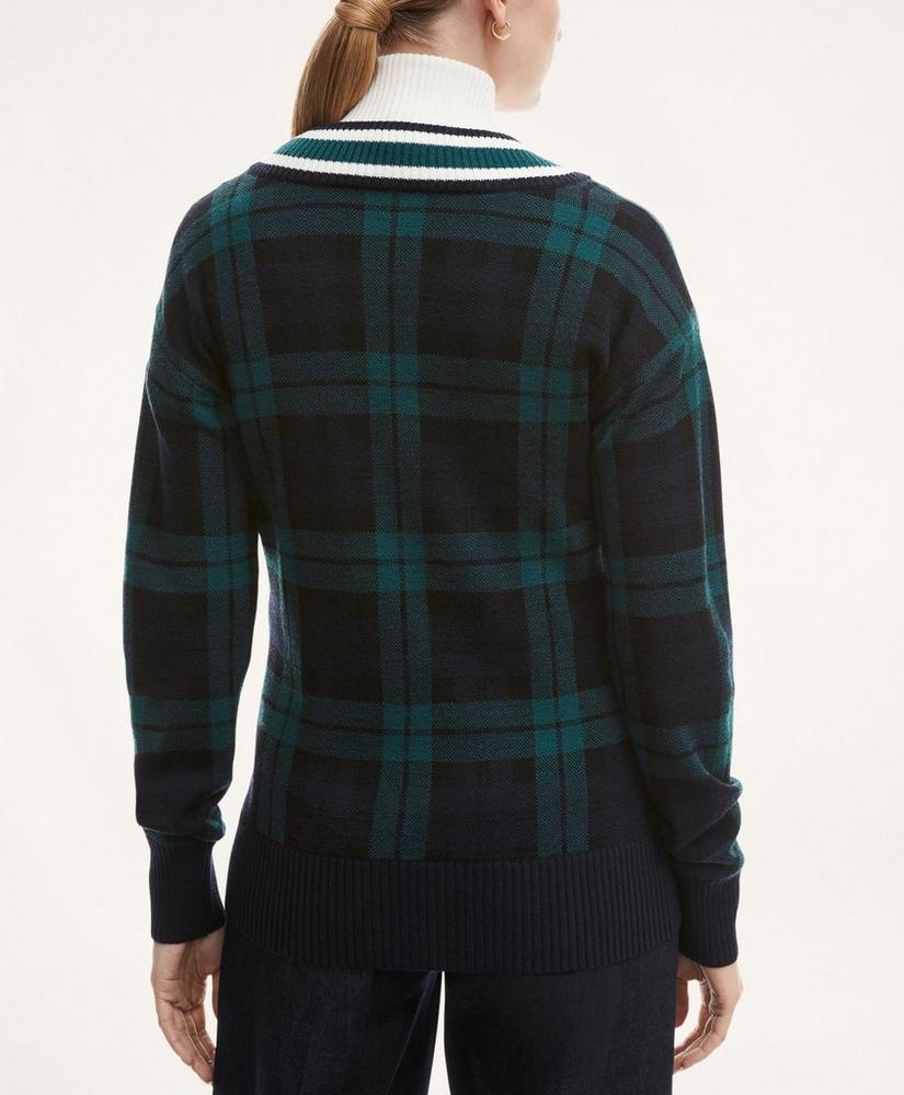 Merino Wool Black Watch Sweater, image 4
