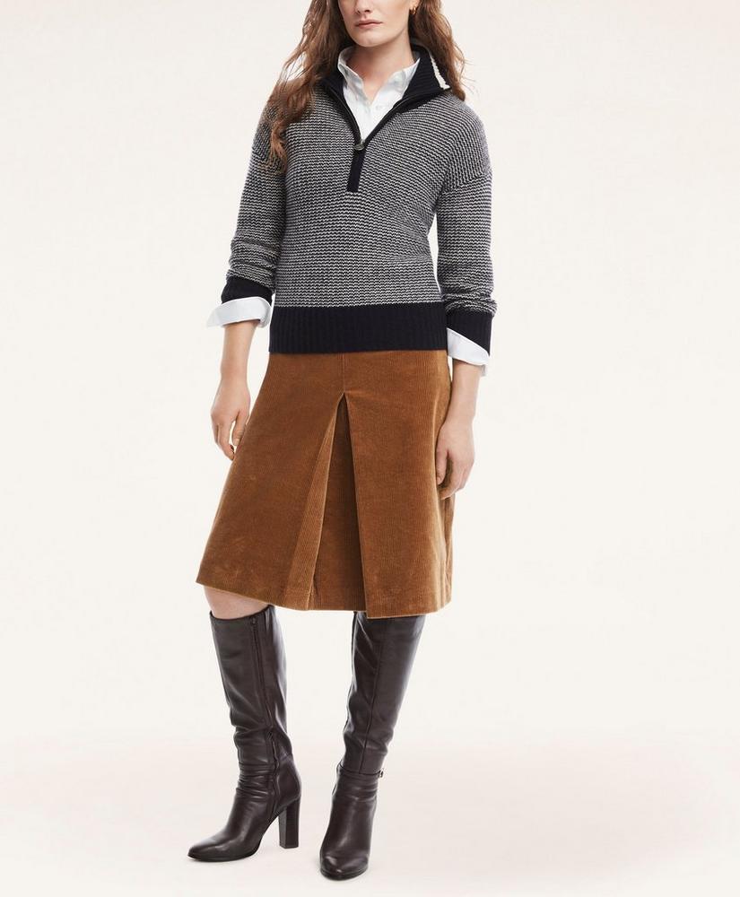 Lambswool Half-Zip Sweater, image 1