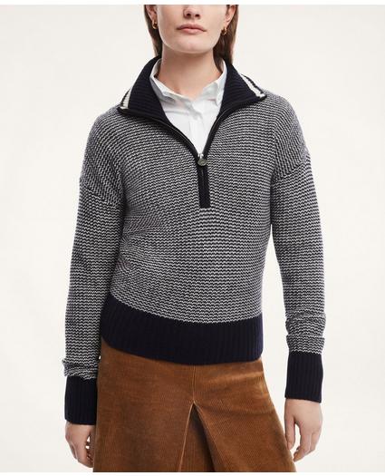 Lambswool Half-Zip Sweater, image 2