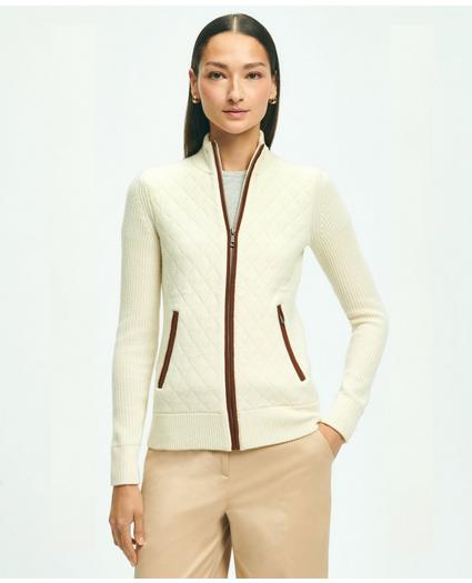 Merino Wool Zip Sweater Jacket, image 1