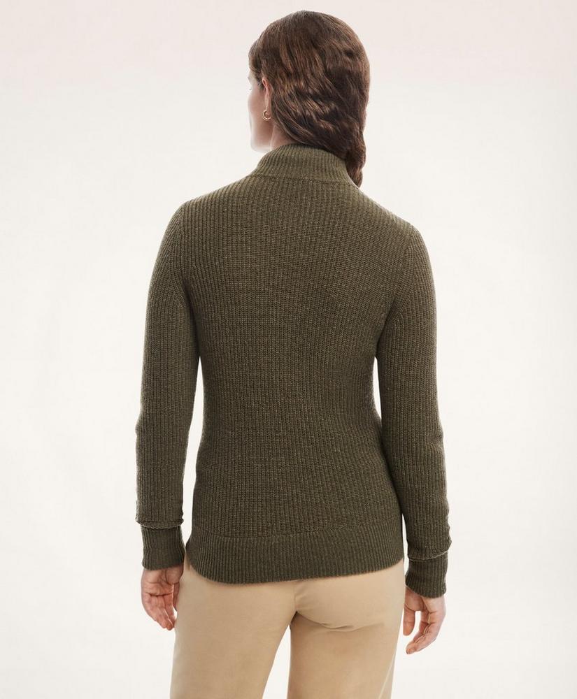 Merino Wool Zip Sweater Jacket, image 2