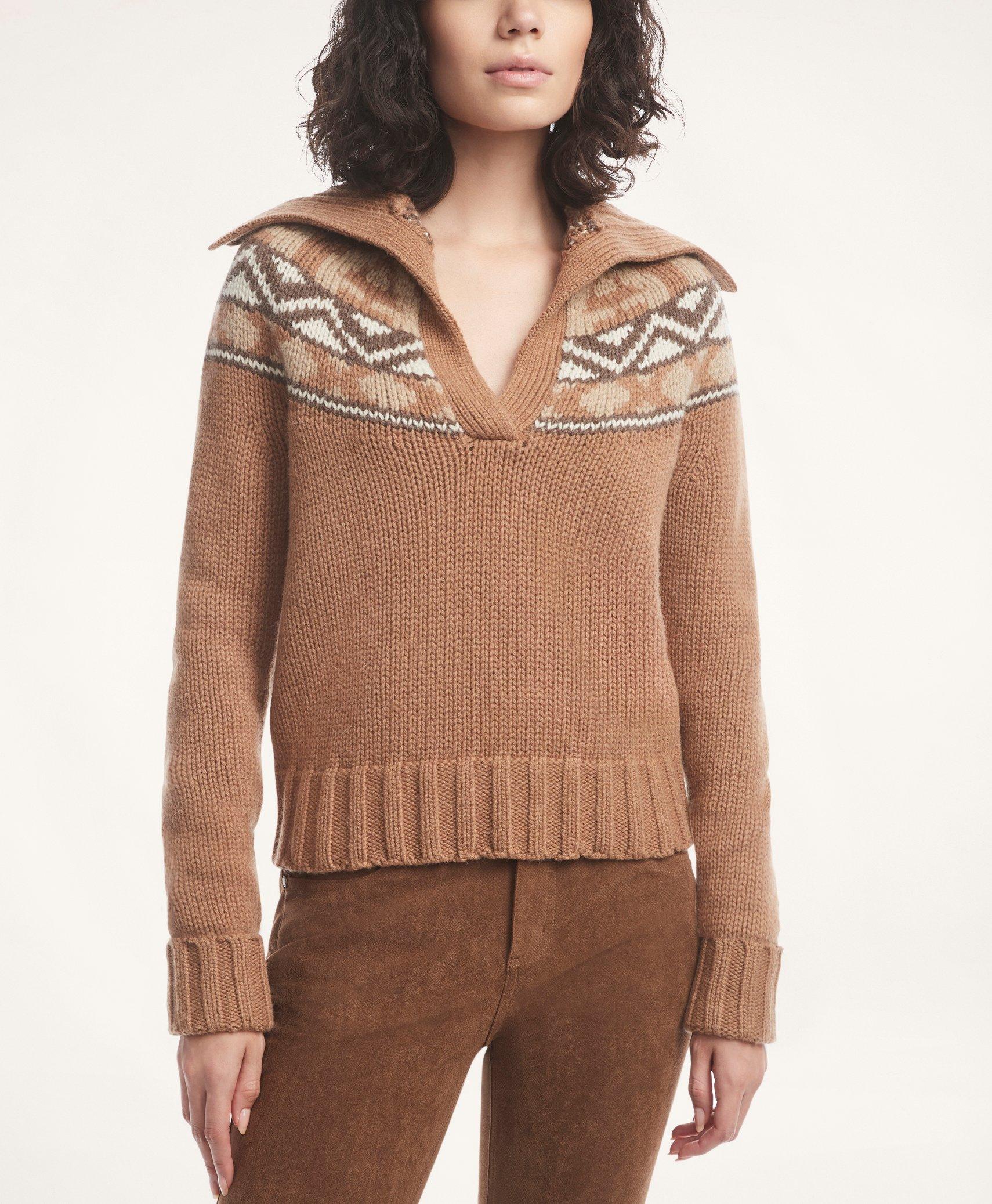 Alpaca-Wool Fair Isle Sweater, image 1