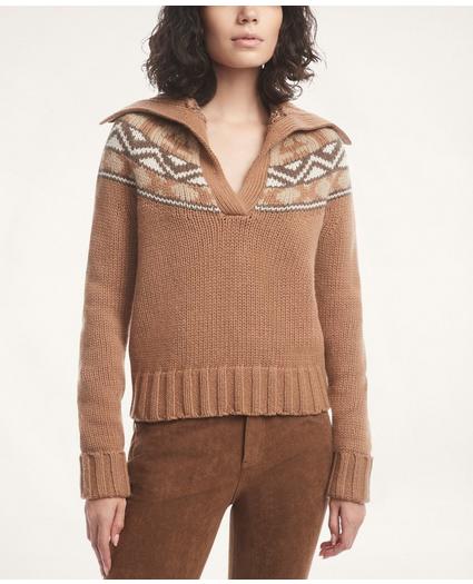 Alpaca-Wool Fair Isle Sweater