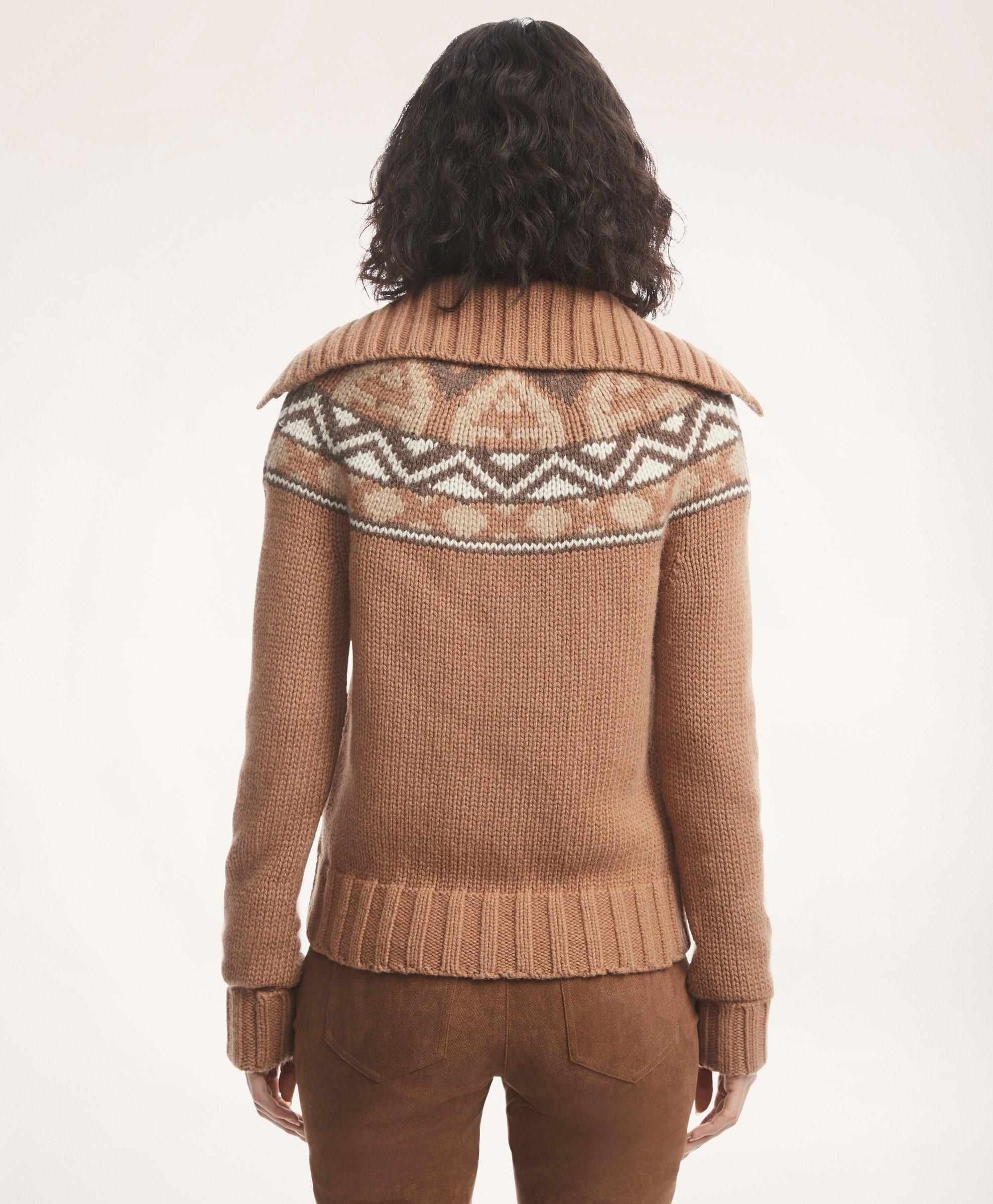 Alpaca-Wool Fair Isle Sweater