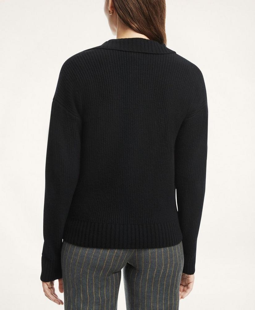 Merino Wool Cashmere Blend Sweater Jacket, image 2